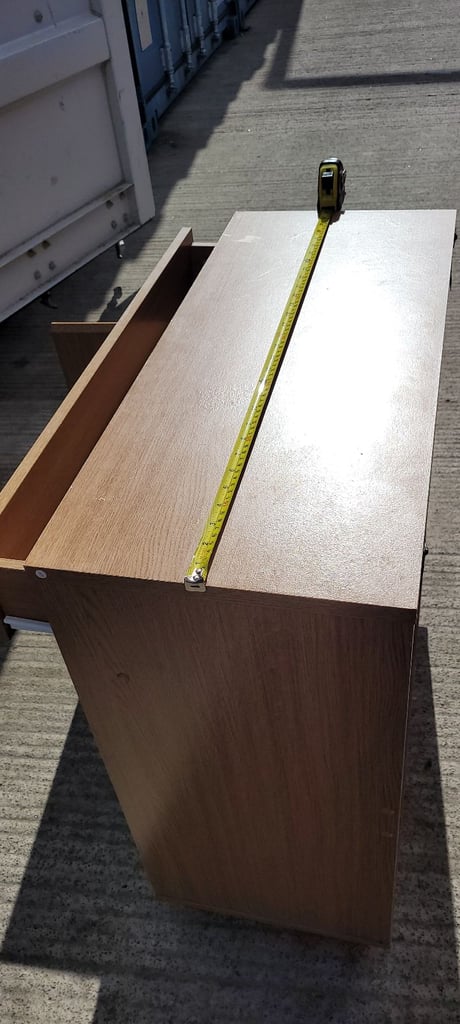 Used small chest of drawers with some marks as seen in the pictures 