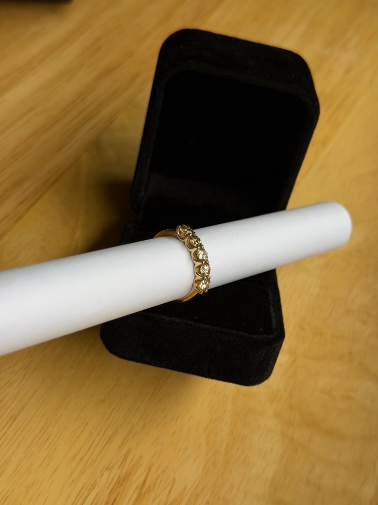 IGI Natural diamonds 1.13 ct. VS ring 14k gold size O1/2.