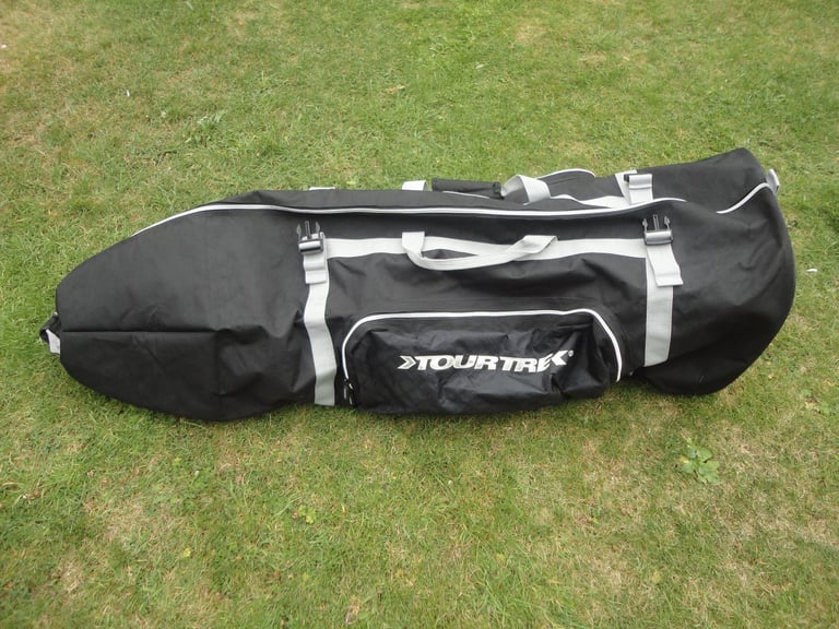image for Golf travel / airline / holidays / transportation, padded wheeled bags, various prices 