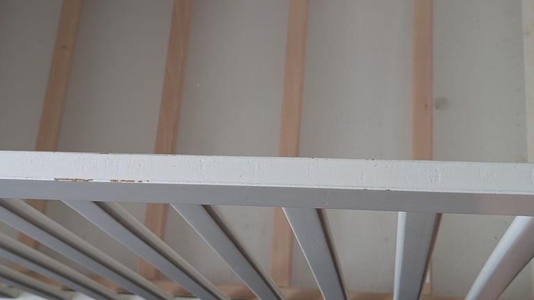 White Ikea cot 60x120xm