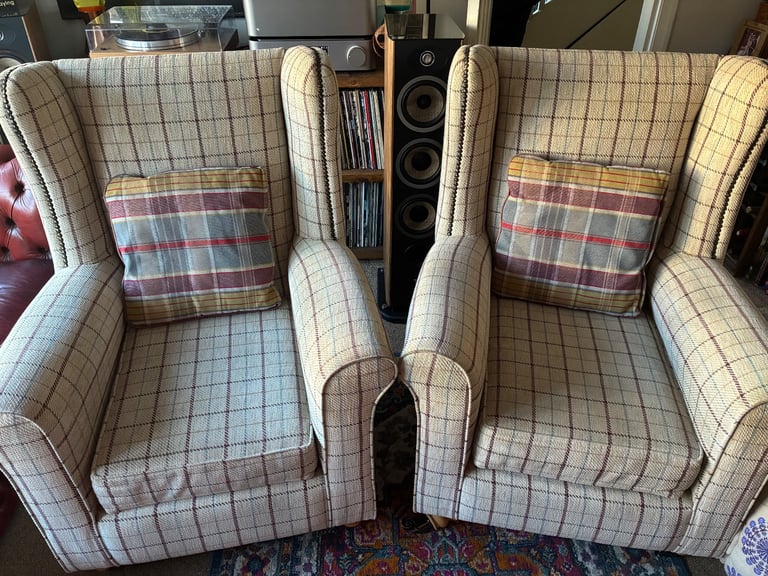 image for Armchairs x2 & Footrest/opens and closes