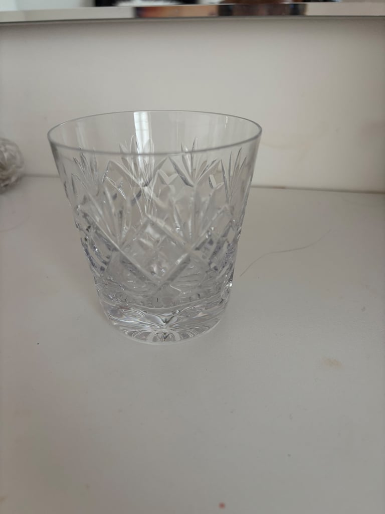 image for Four crystal whiskey glasses for sale 