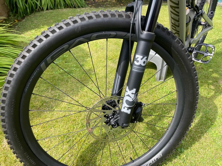 Specialized stump jumper expert bike large frame with Invisifran boomslang pedals 