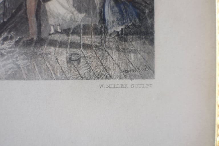 Antique Maritime print/etching After William Adolphus Knell