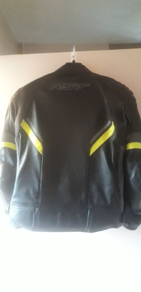RST leather motorcycle jacket 