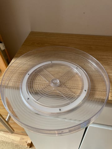 Lazy Susan Rotating Organiser, 11.5&quot; Large Clear Plastic Acrylic  Turntable Rack Kitchen Storage | in Sheffield, South Yorkshire | Gumtree