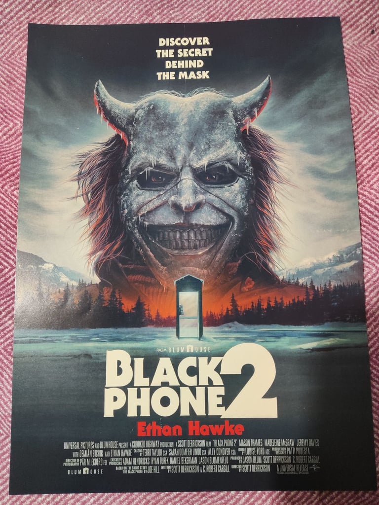 image for Black Phone 2 New Official Blumhouse A3 size Poster Movie Quad Horror Christmas Gift