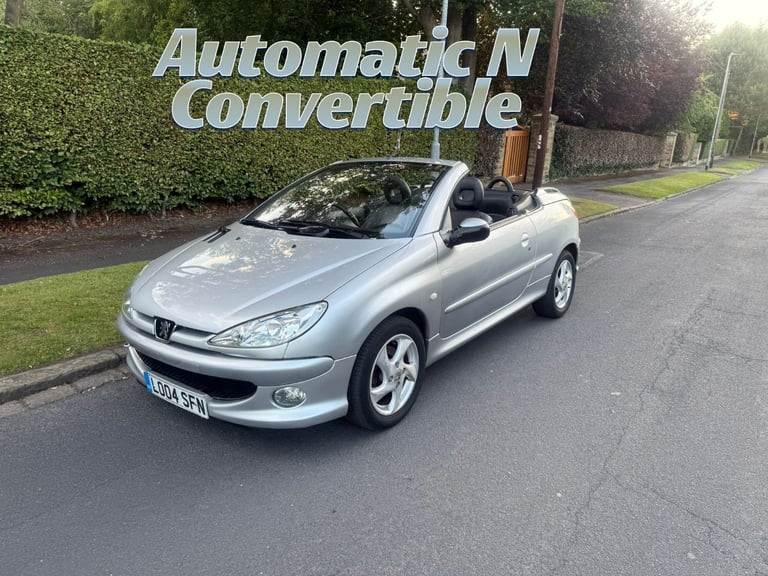 Peugeot 206 CC Convertible 1.6 Allure 2Dr Automatic with 12 Months MOT&Leather Seats&LOW 86K Miles