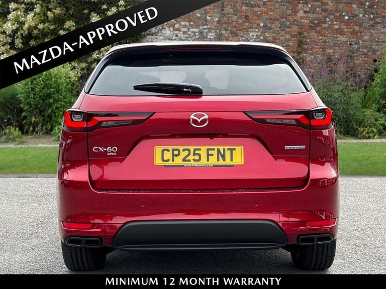 2025 Mazda CX-60 2.5 PHEV Homura 5dr Auto Automatic Estate Petrol Parallel PHEV Automatic