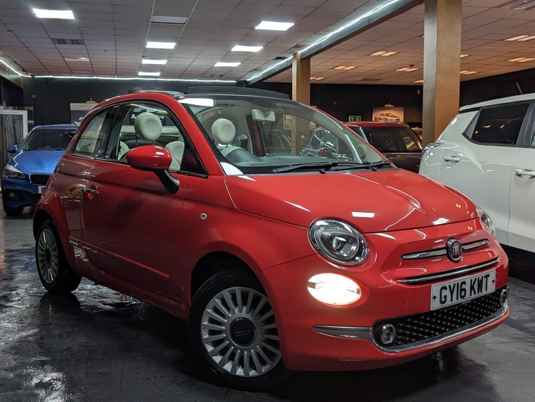 image for 2016 Fiat 500C 1.2 Lounge Convertible 2dr Petrol Dualogic Euro 6 (s/s) (69 bhp) CONVERTIBLE Petro...