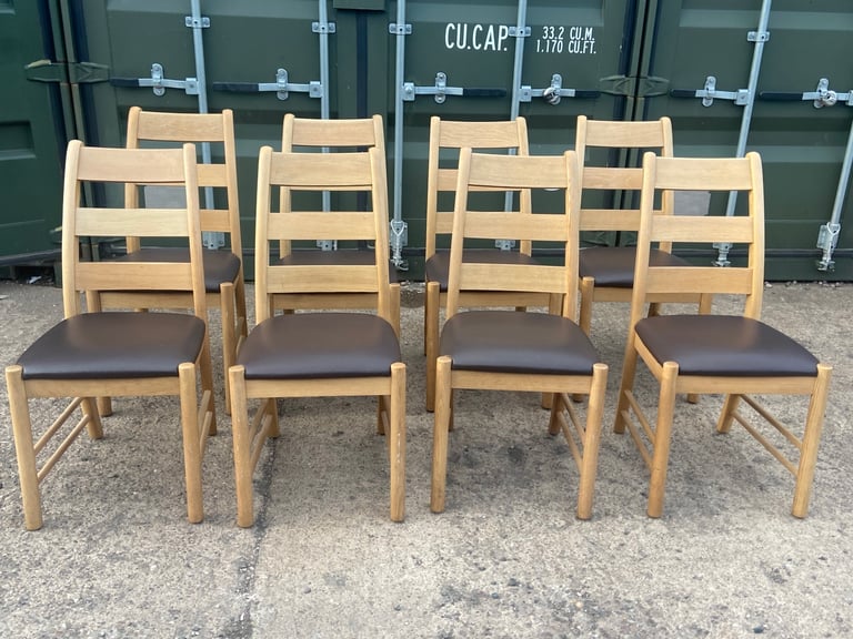 image for Light Oak Dining Chair - set of 8 chair - 30£ each 