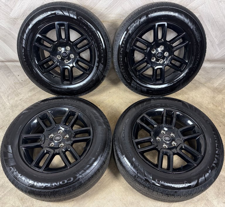 19'' GENUINE LAND ROVER DEFENDER BLACK 6010 ALLOY WHEELS TYRES ALLOYS