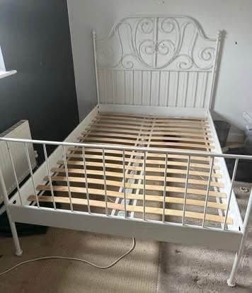  Ikea metal double bed frame - £70 delivered