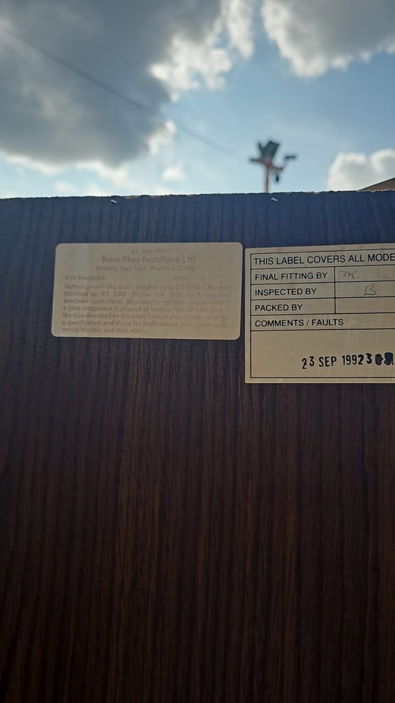 Vintage oak corner unit 