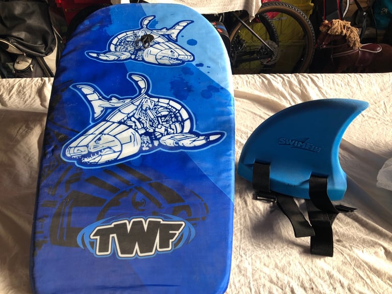 image for Swimfin shark floatation and child’s bodyboard 
