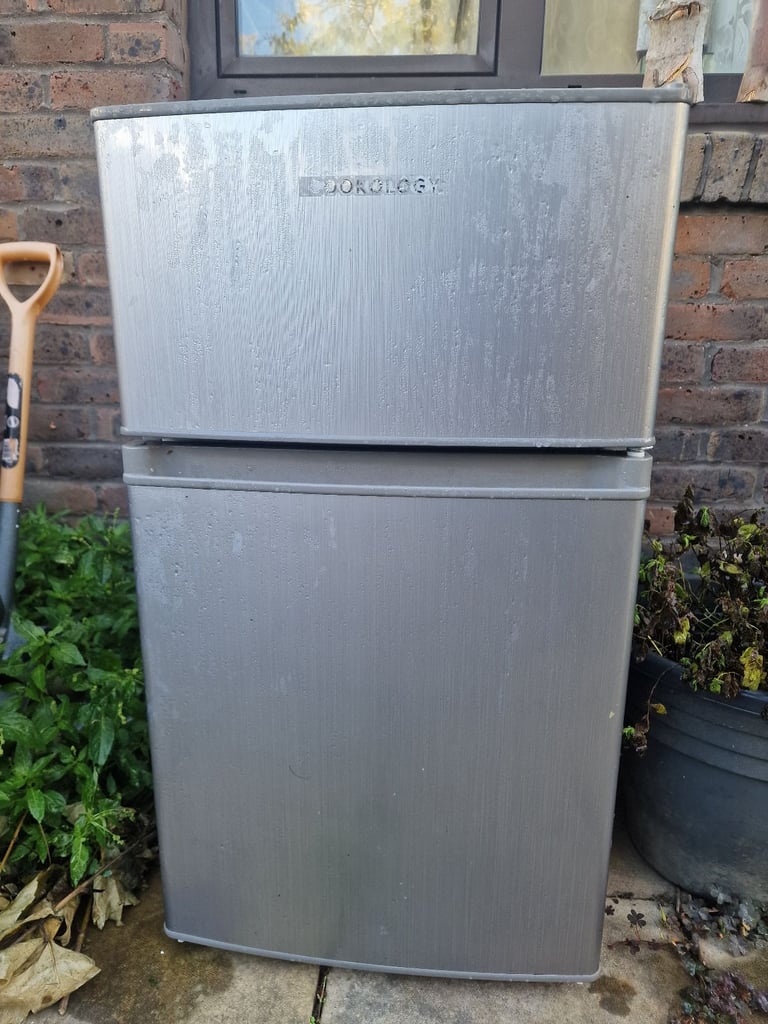 image for Cookology Under Counter Fridge Freezer 87L - Silver Brand new Almost 