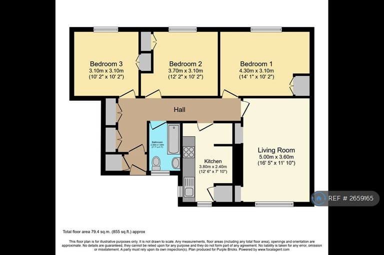 3 bedroom flat in Fieldhead Drive, Glasgow, G43 (3 bed) (#2659165)
