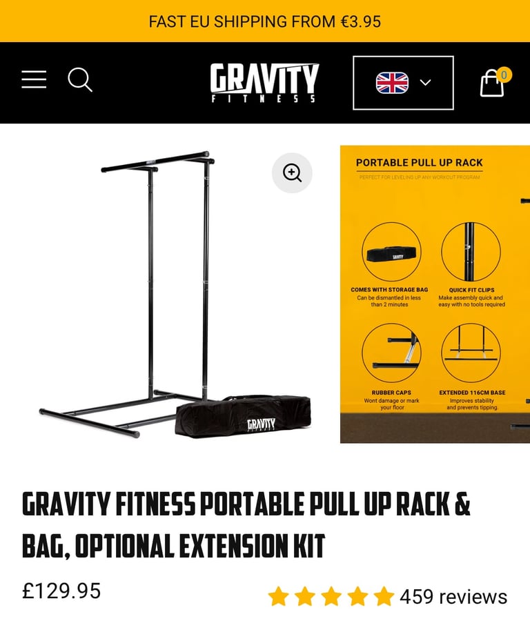 image for Gravity Fitness Pull-up bar