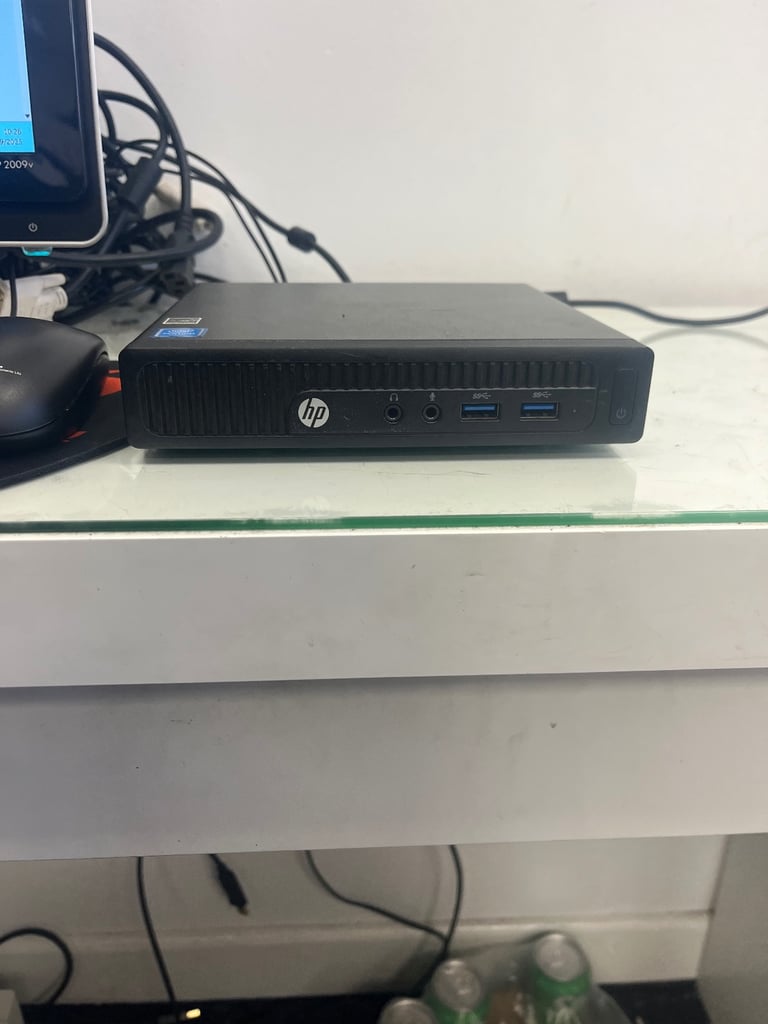 Hp mini pc Intel Pentium 120gb ssd. Intel hd graphics 510 8gb ram 20” monitor  windows 11 office 365