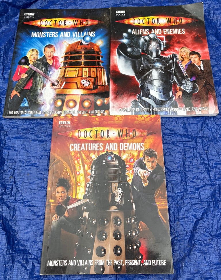 3 Doctor Who Books 