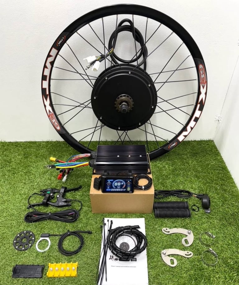 image for Ebike conversion kit 3000w 72v 27.5inch wheel with mtx rim 50mph+