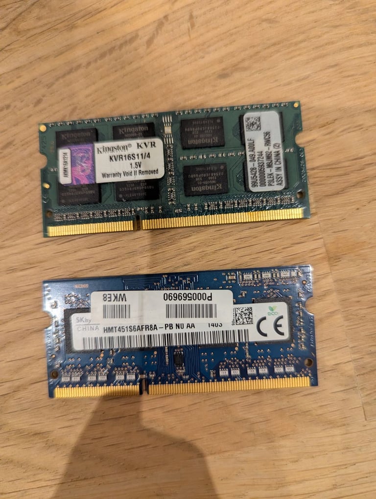 image for 2 x 4GB ram for laptop 