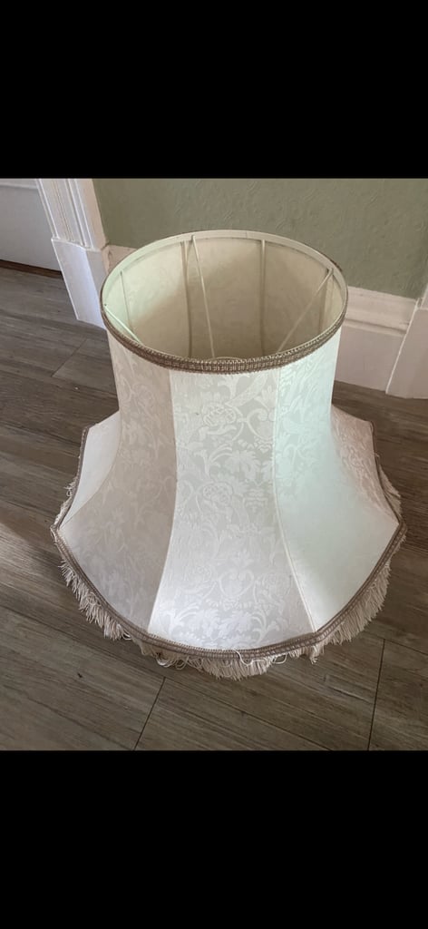 Standard lamp with shade 