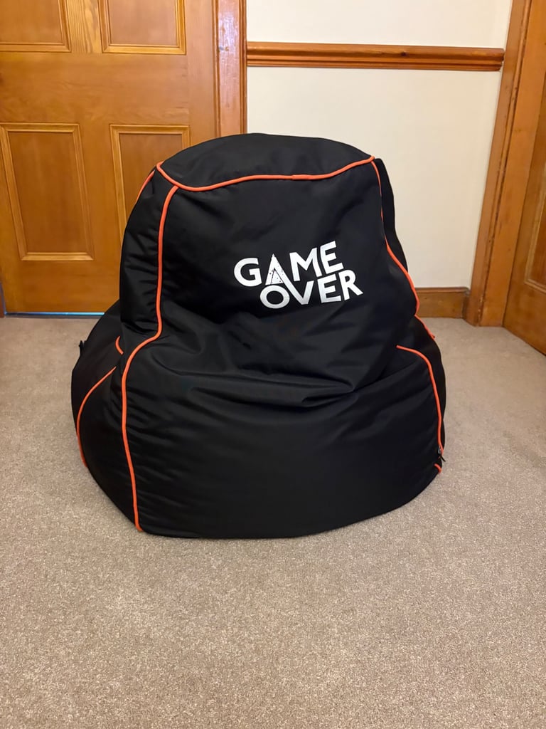 Game Over Bean Bag Chair and stool