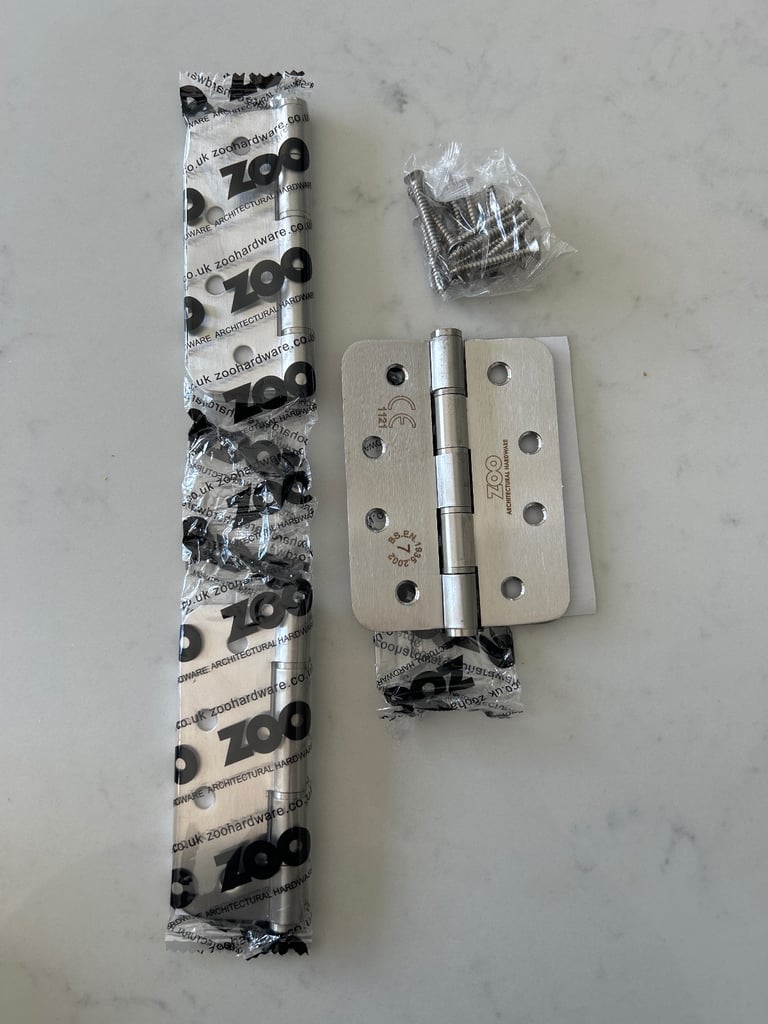 image for Pack of 3 door hinges by ZOO, brand new in box