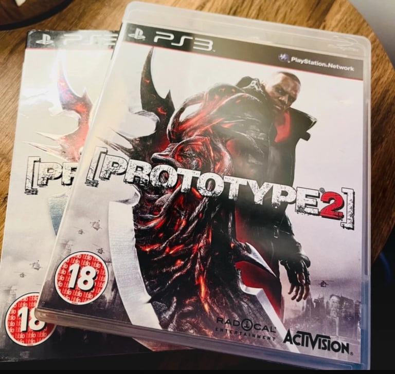 PS3 games bundle Inc prototype 1&2 cardboard sleeve 