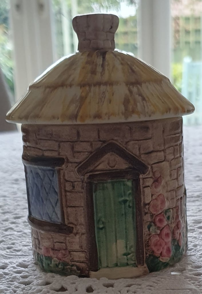 image for Rare Find Vintage Lovely Staffordshir 'CROFT'  Jam Pot/Preserve/Sugar. Hand Painted