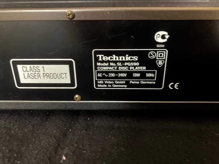 Technics SL-PG490 CD Player - Made in Germany