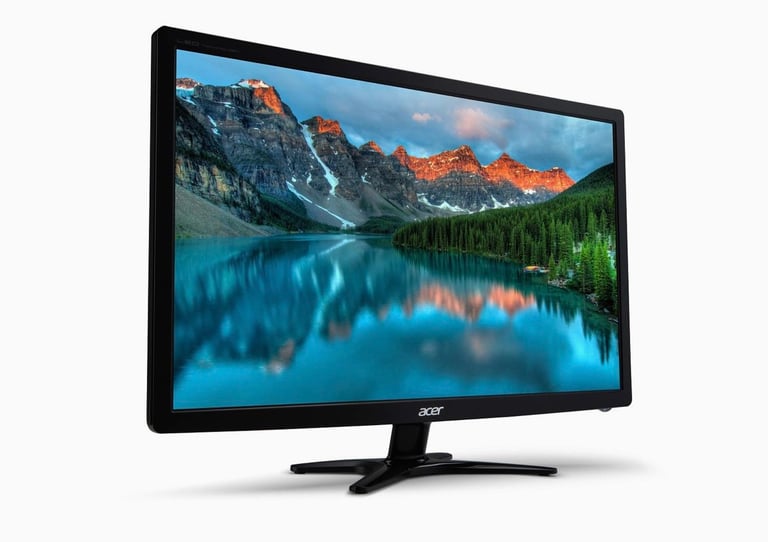 Monitor Slim 24inch Acer HD Widescreen Led,HDMI,DVI,VGA New Looking