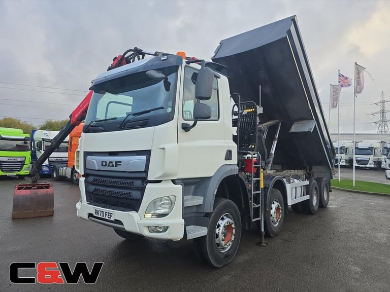 2020 (70) DAF FAD CF450 8x4 Tipper Grab - 160000Kms