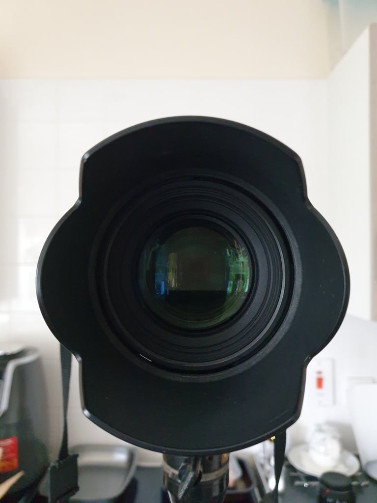 Sigma 85mm Very Fast F/1.4 EF HSM EX DG for Canon, Case + Hood