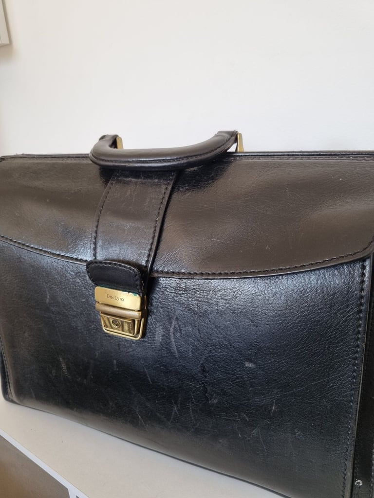 image for Vintage briefcase leather 