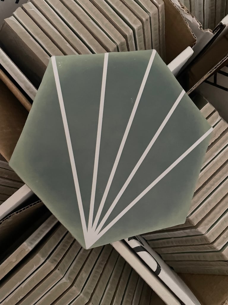 Green Palm Springs Hex Tile 