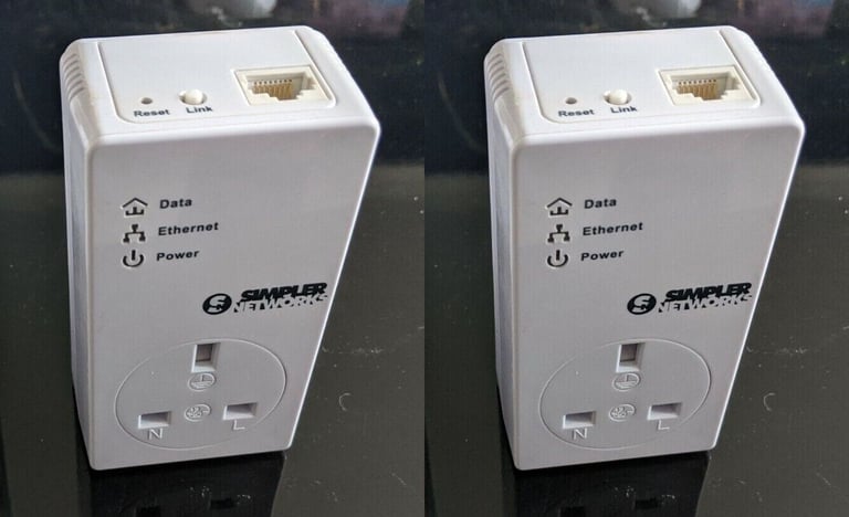 BT ‘SIMPLER’ ‘VISION’ DIGITAL HOMEPLUG POWERLINE ETHERNET ADAPTERS 200Mbps KIT (2 Units) 