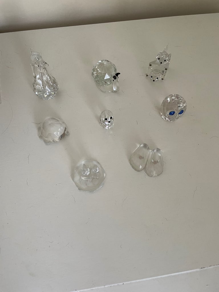 Swaroski crystal ornaments: