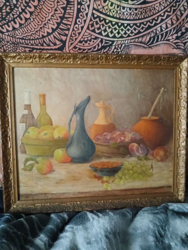 image for PAINTING OIL ON CANVAS signed by mary keene  25 Inches Width x 21 Inches £74