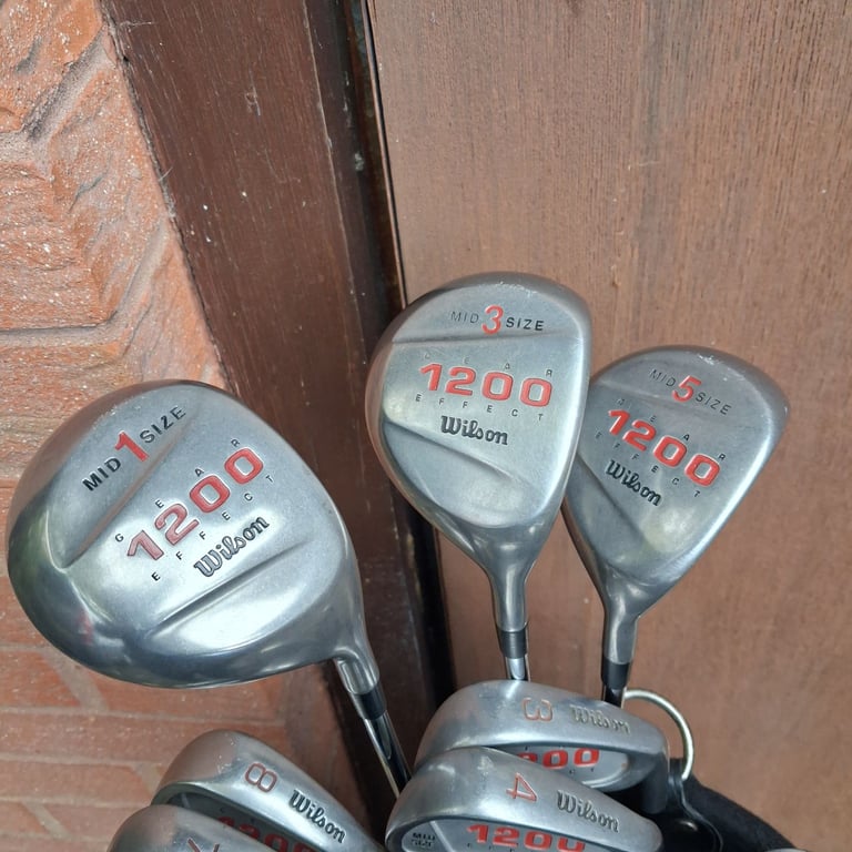 Full Set of Mens Golf Clubs - Wilson 1200 Gear Effect Mid Size 