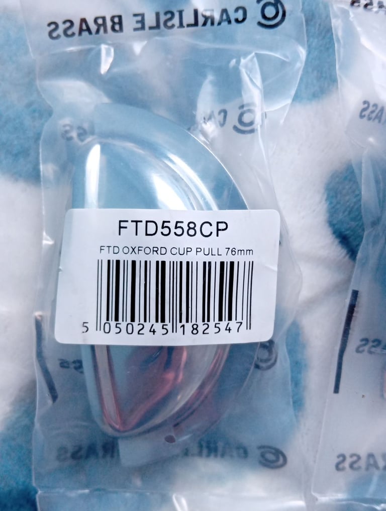 image for CUPBOARD DOOR HANDLES  FTD OXFORD CUP PULL 76MM