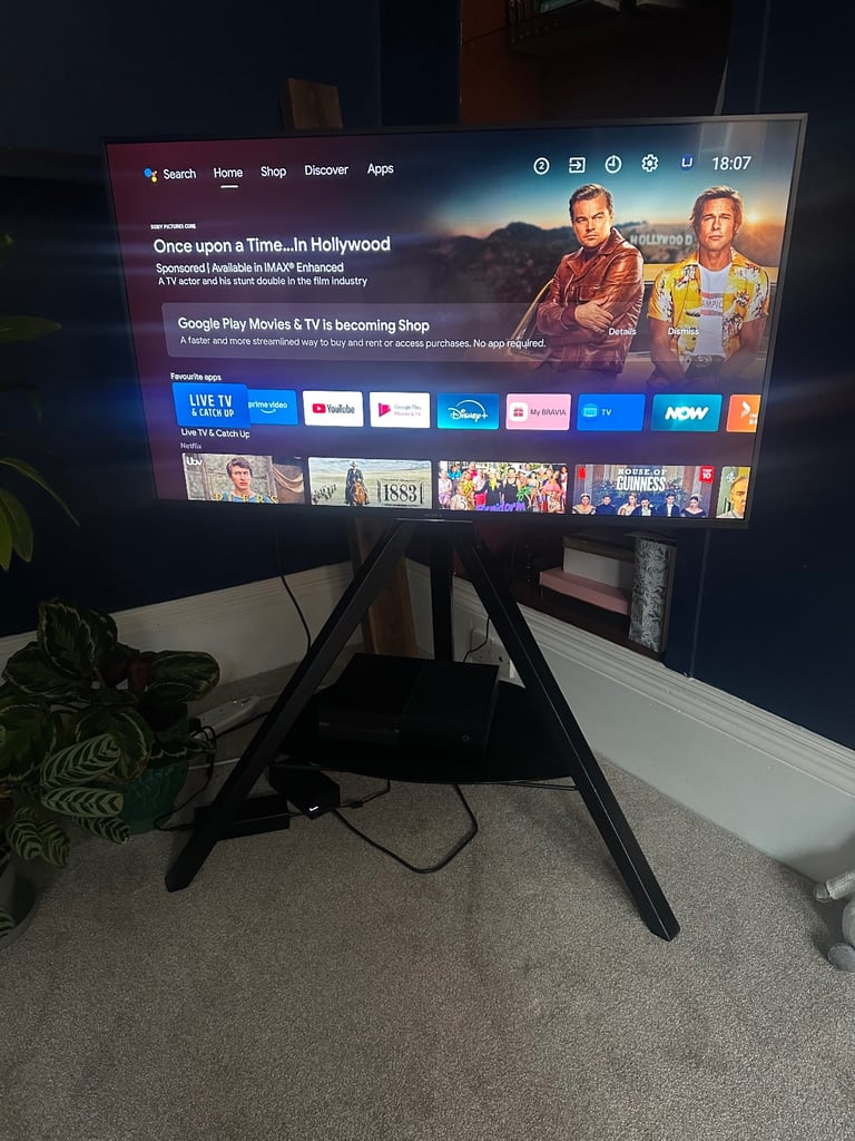 Sony 49” TV with tripod stand 