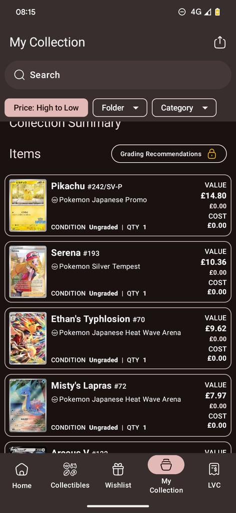 Small Pokémon card collection (read description)