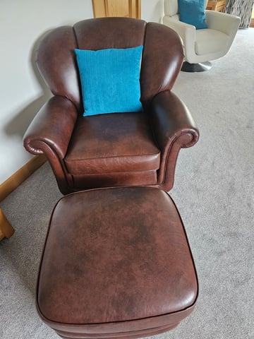Swivel Chair Parker Knoll Chairs PARKER KNOLL CHAIR AND FOOTSTOOL