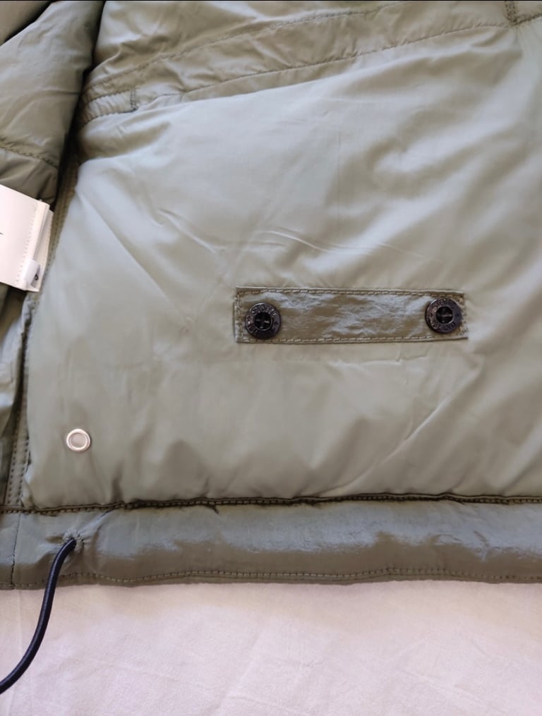 Stone island khaki green puffer jacket