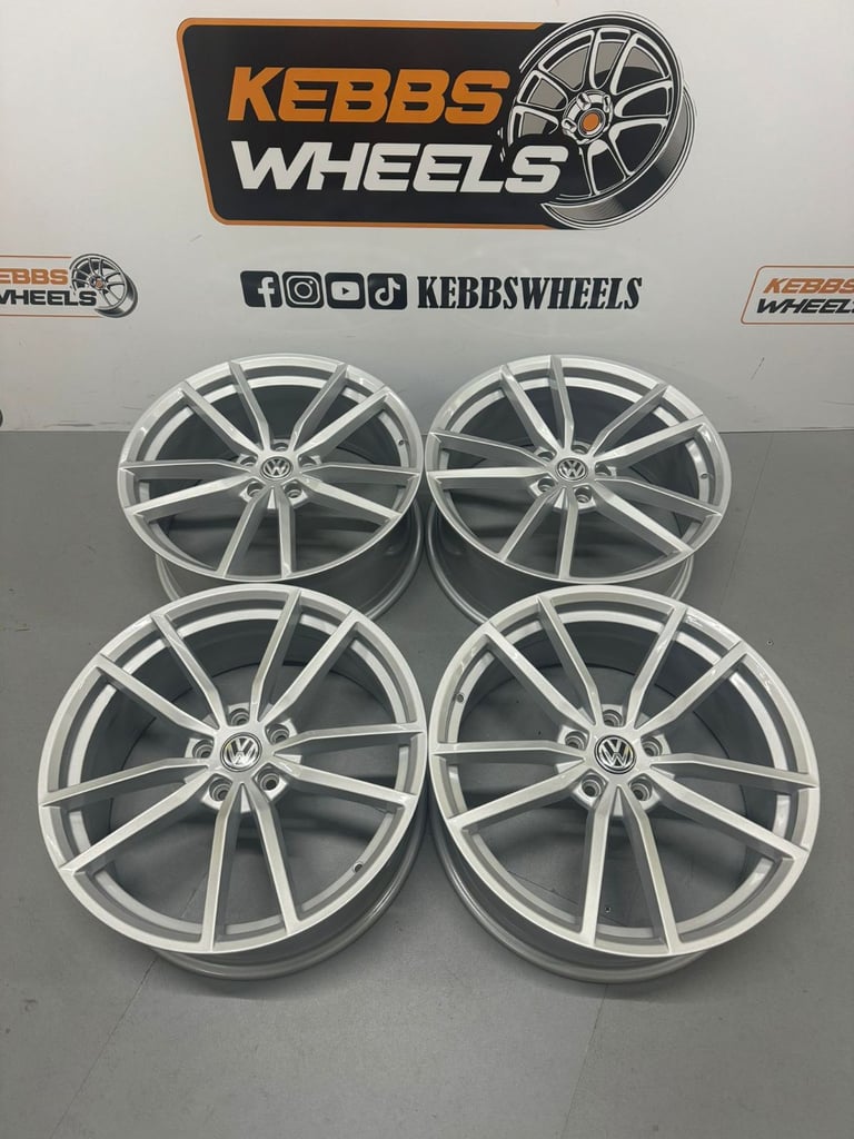 NEW 18" VW GOLF R PRETORIA REPLACEMENT ALLOY WHEELS AUDI A3 S3 VW GOLF MK5 MK6 MK7 MK7.5 MK8