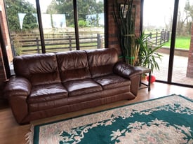 3 Faux Leather Sofas 