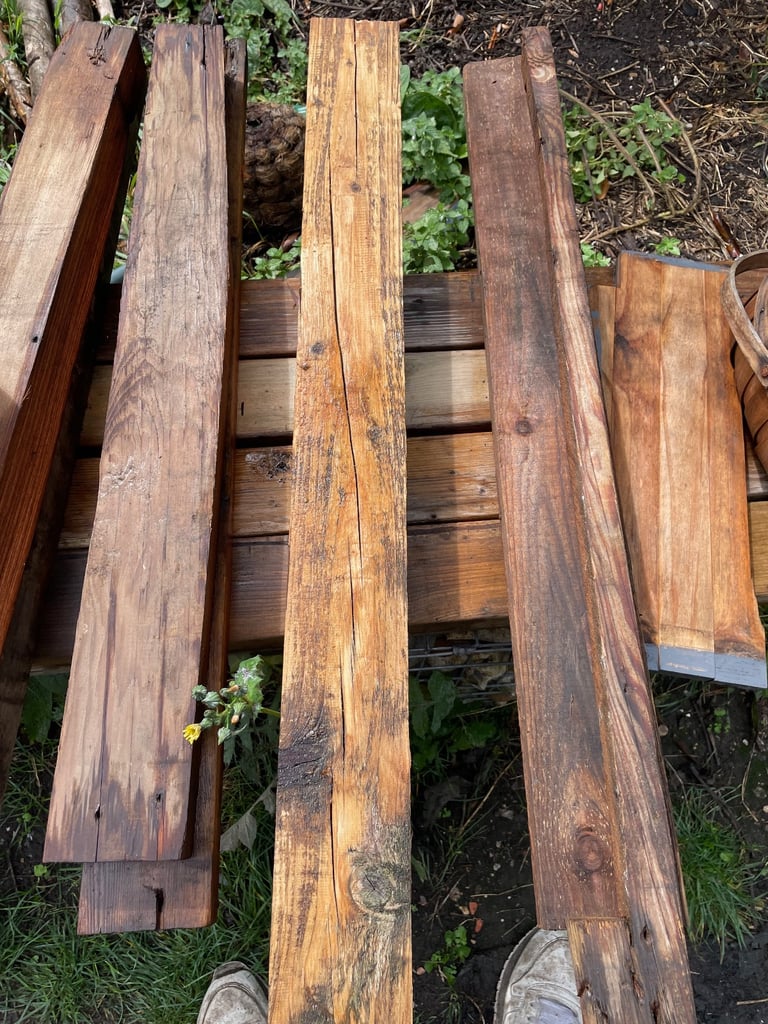 Seasoned Timber approximately 92cm x 9.5cm x 9.5 cm