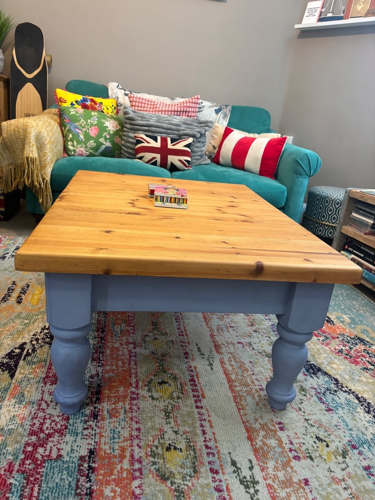 Solid pine coffee table